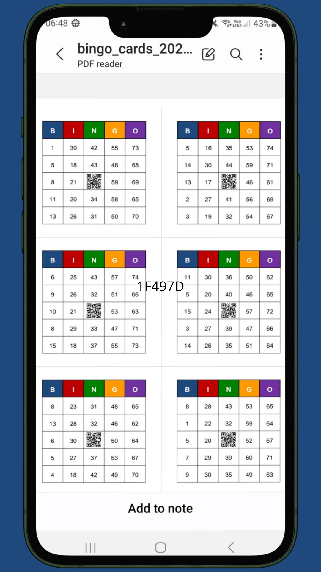 Bingo Caller 75 screenshot